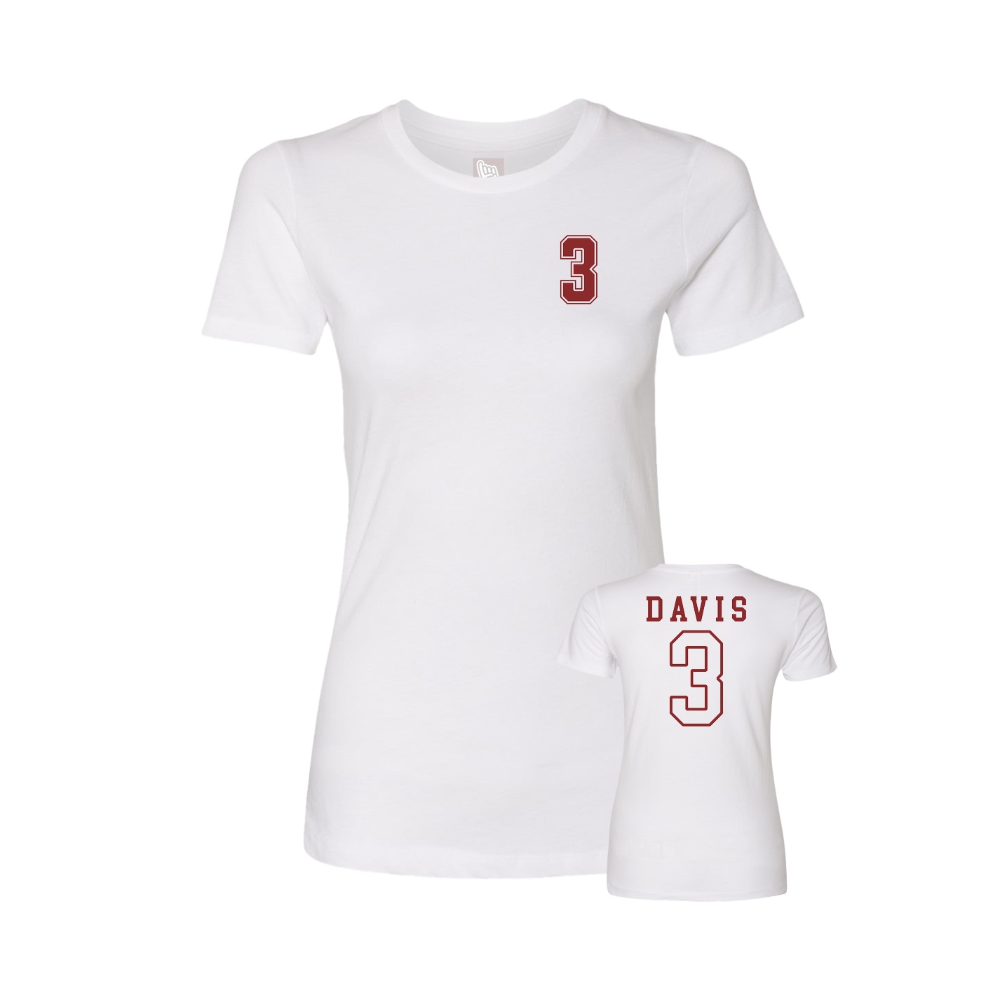 Womens Tee — Chest Back in White