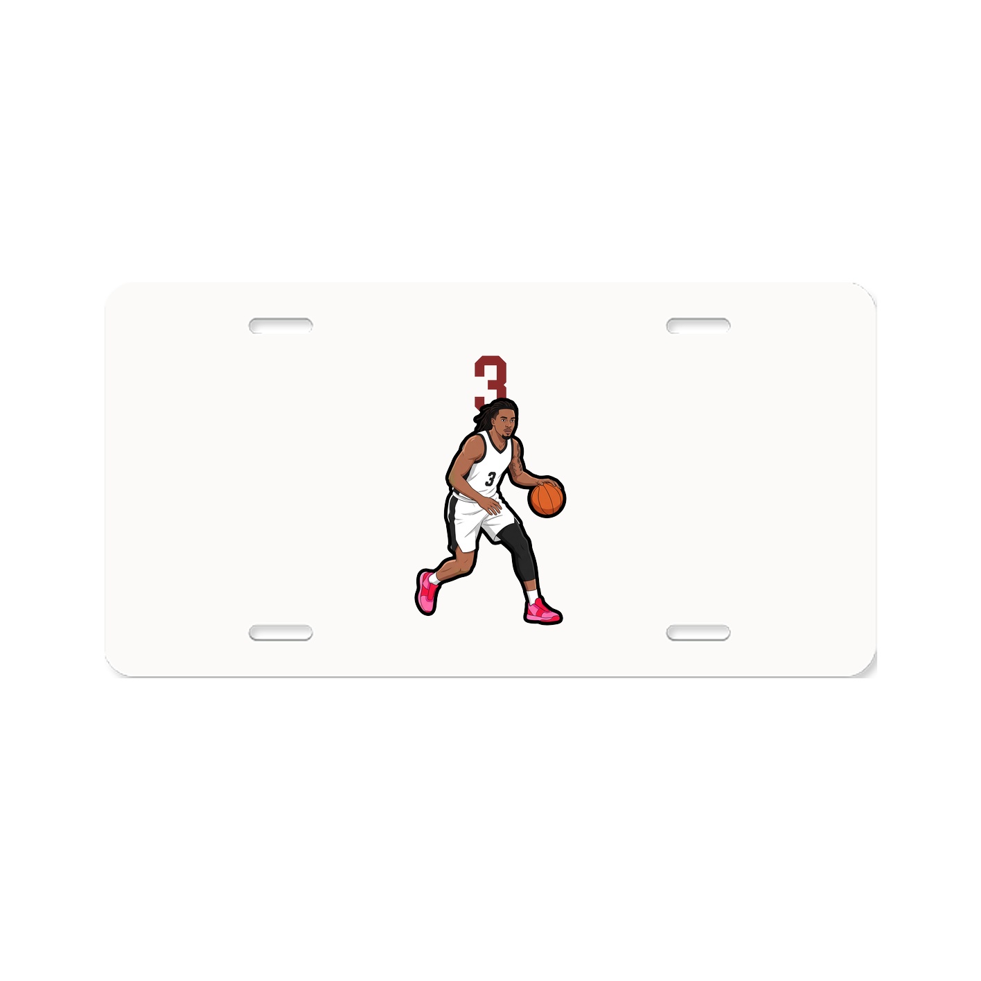License Plate — Number Top in Classic