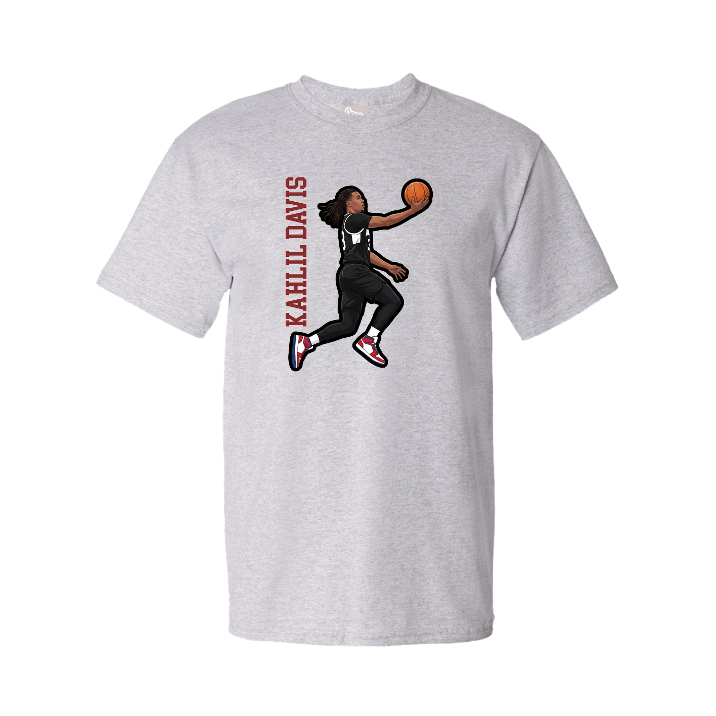 Tee — Name Vertical in Grey