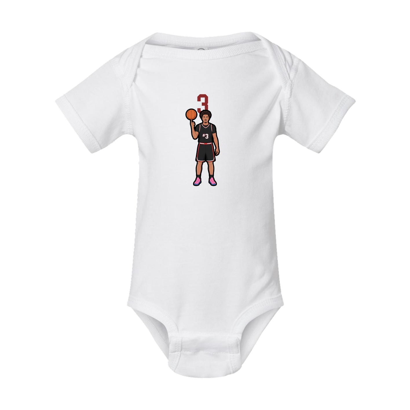 Baby Onesie — Number Top in White
