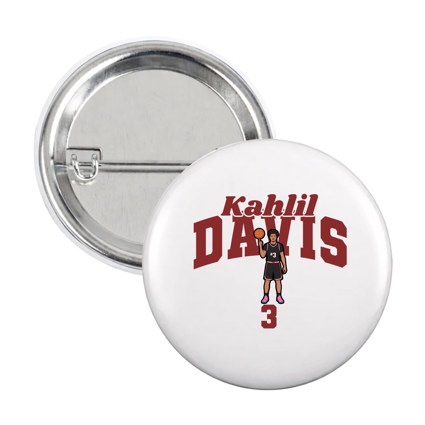 Game Day Button — Signature Arch in White