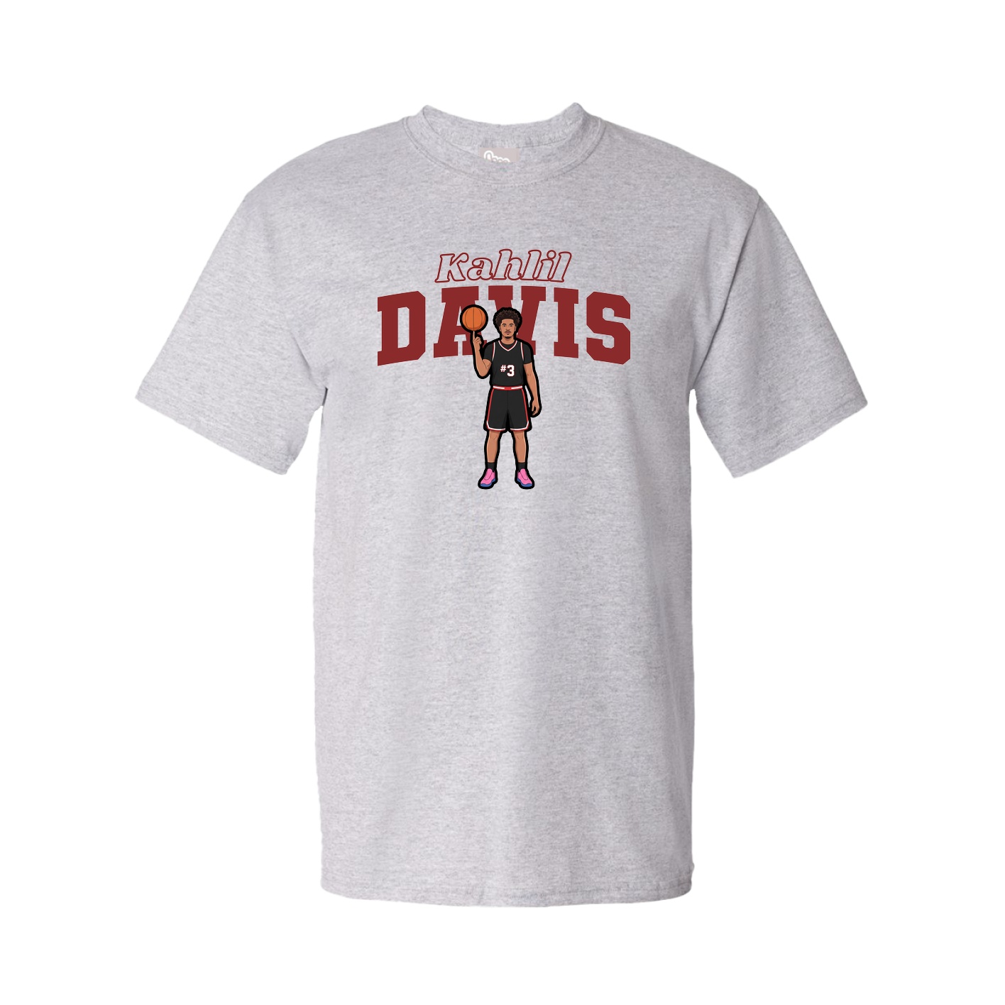 Youth Tee — Name Arch in Grey