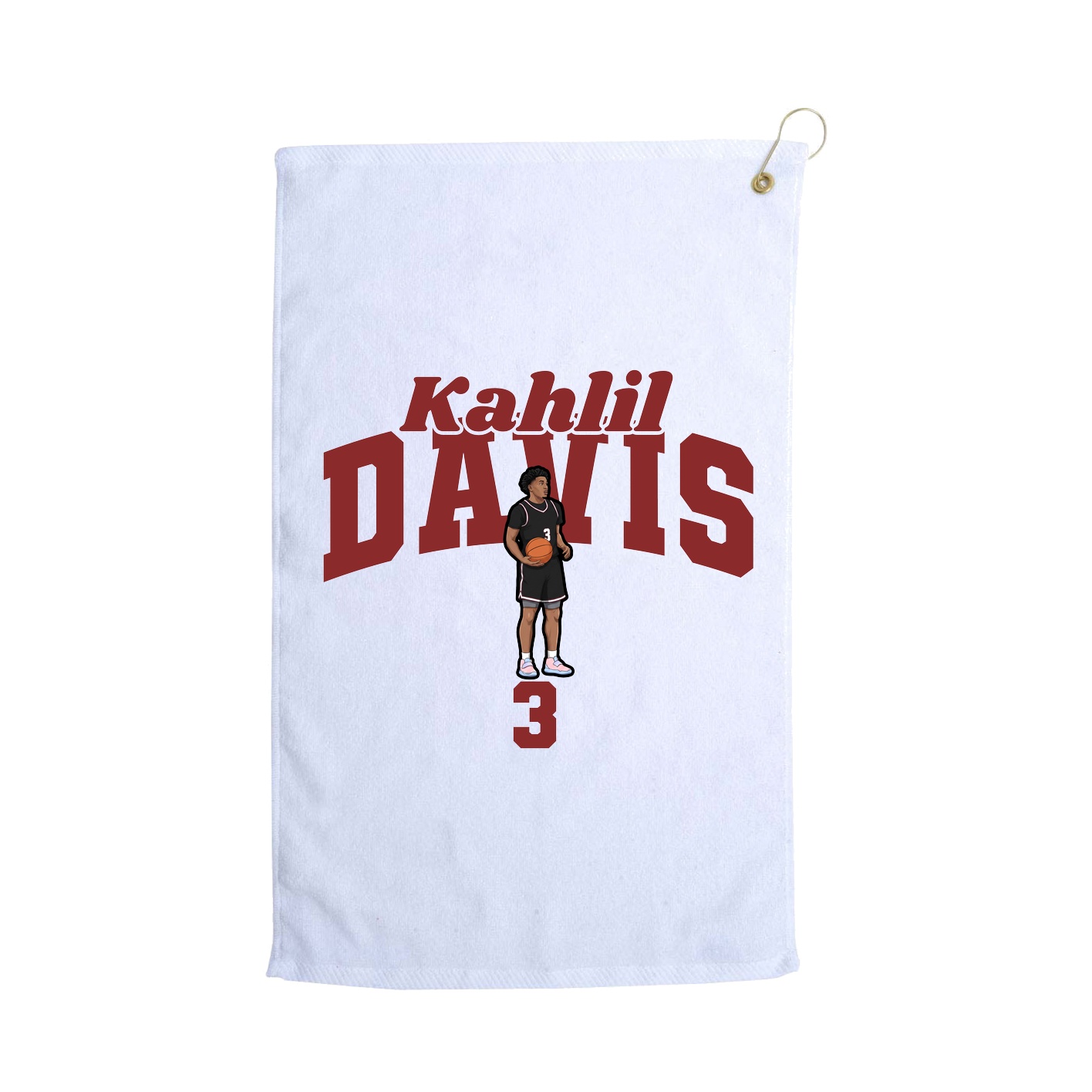 Golf Towel — Signature Arch in White