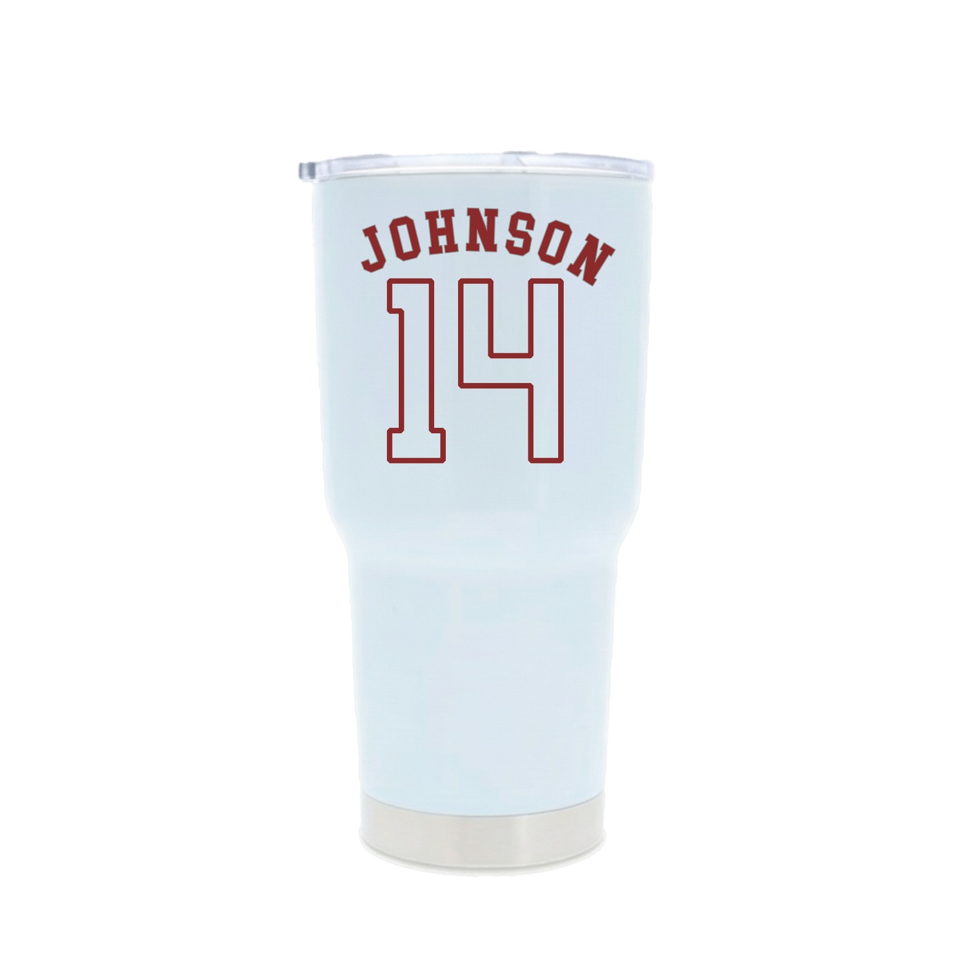 30oz Stainless Steel Tumbler — Shirsey Arch in White
