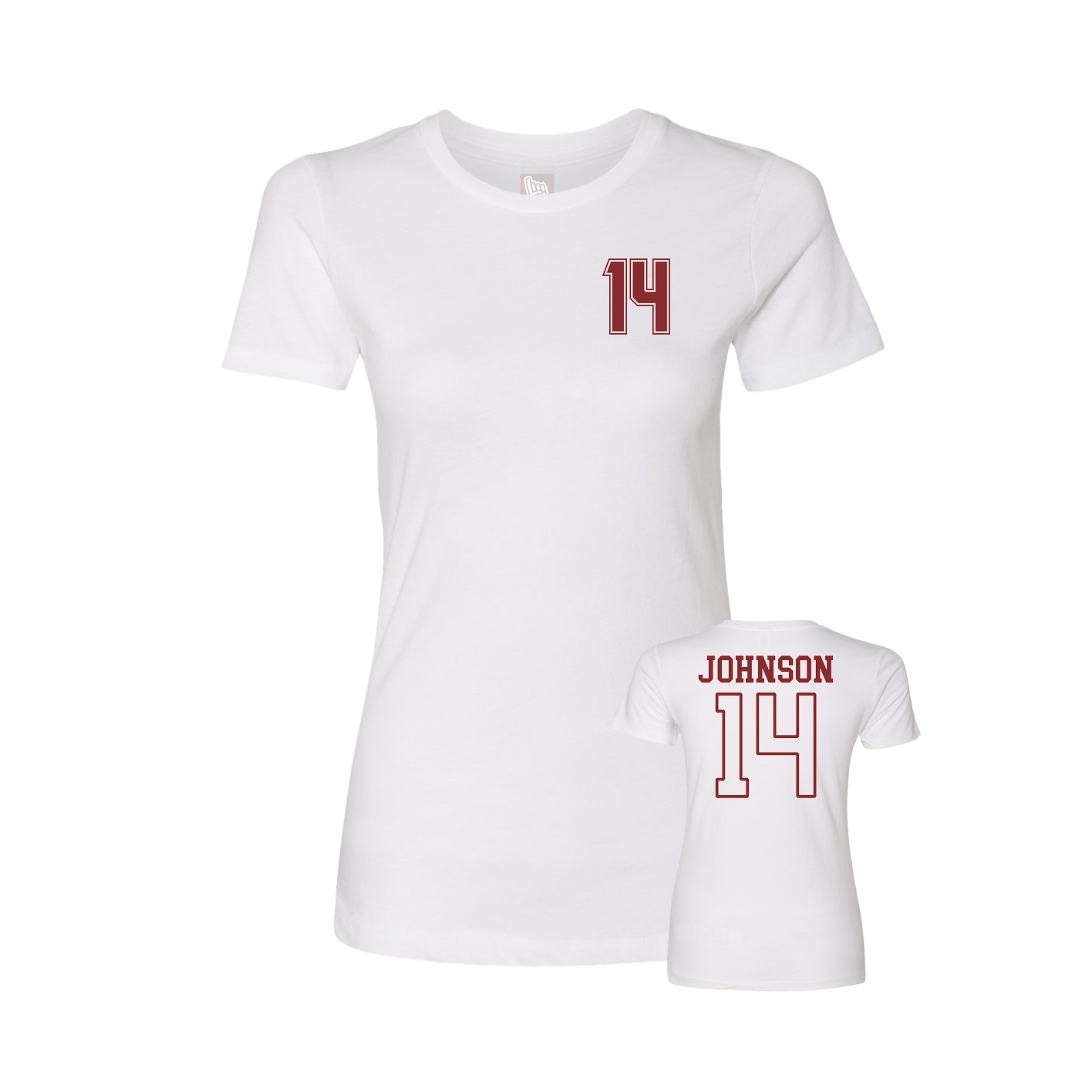 Womens Tee — Chest Back in White