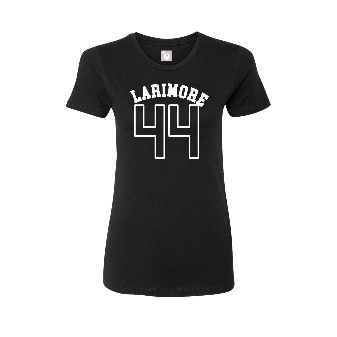 Fitted Women's Tee — Shirsey Arch in Black
