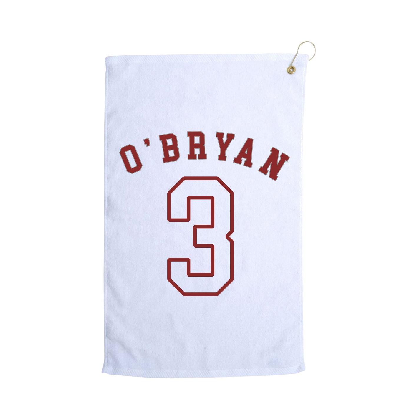 Golf Towel — Shirsey Arch in White