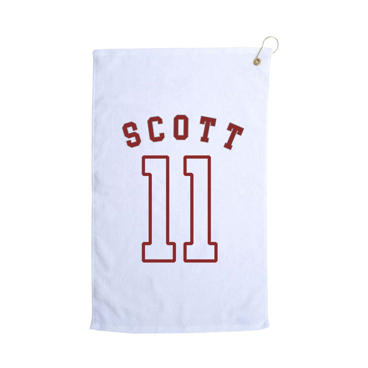 Golf Towel — Shirsey Arch in White