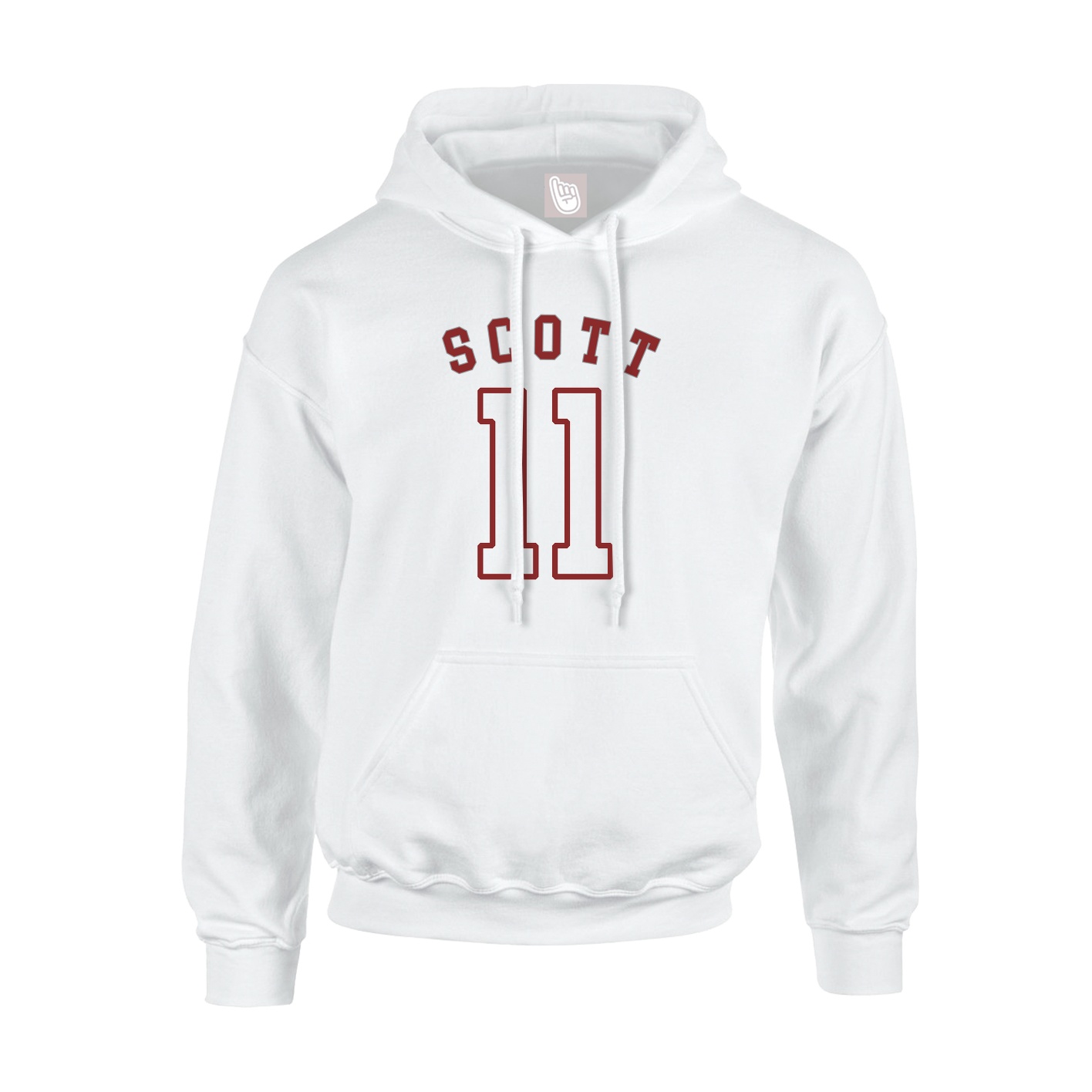 Hoodie — Shirsey Arch in White