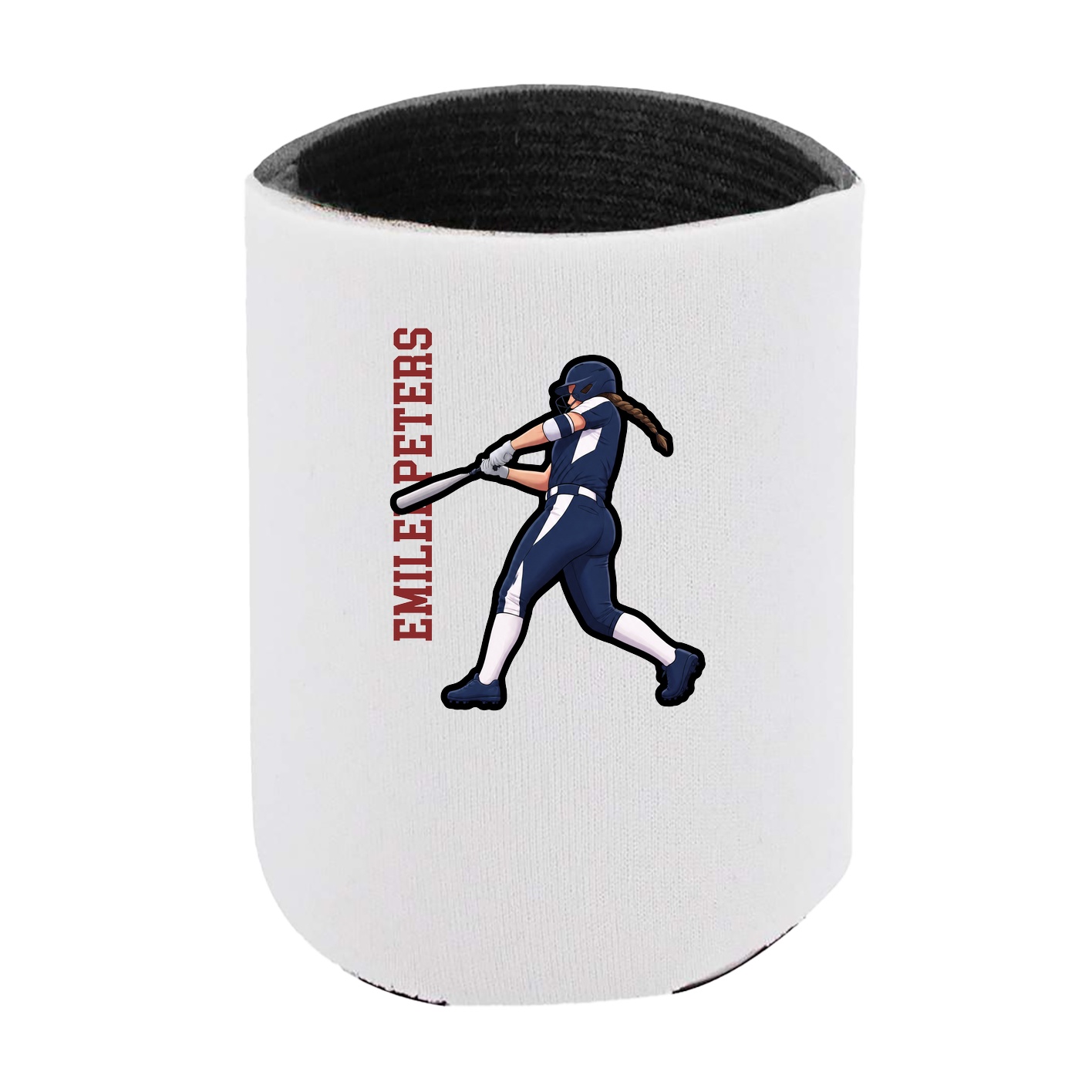Can Holder — Name Vertical in White