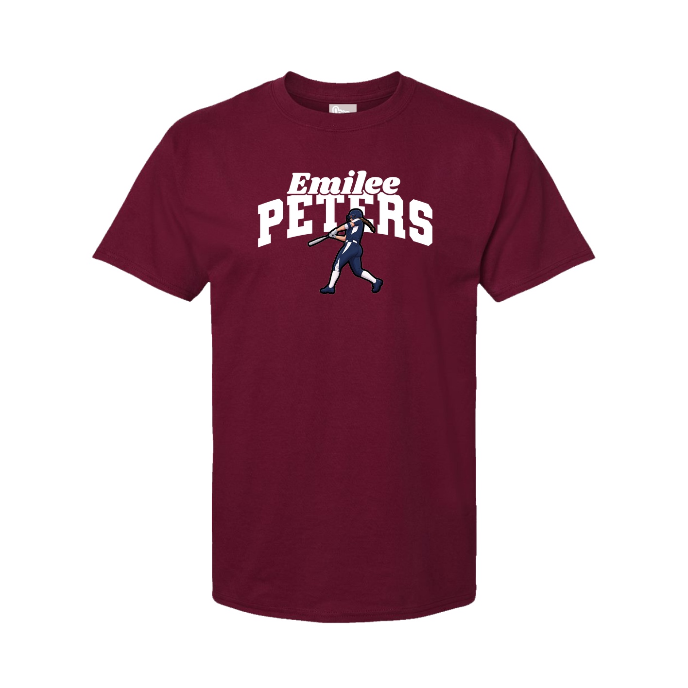 Tee — Signature Arch in Cardinal
