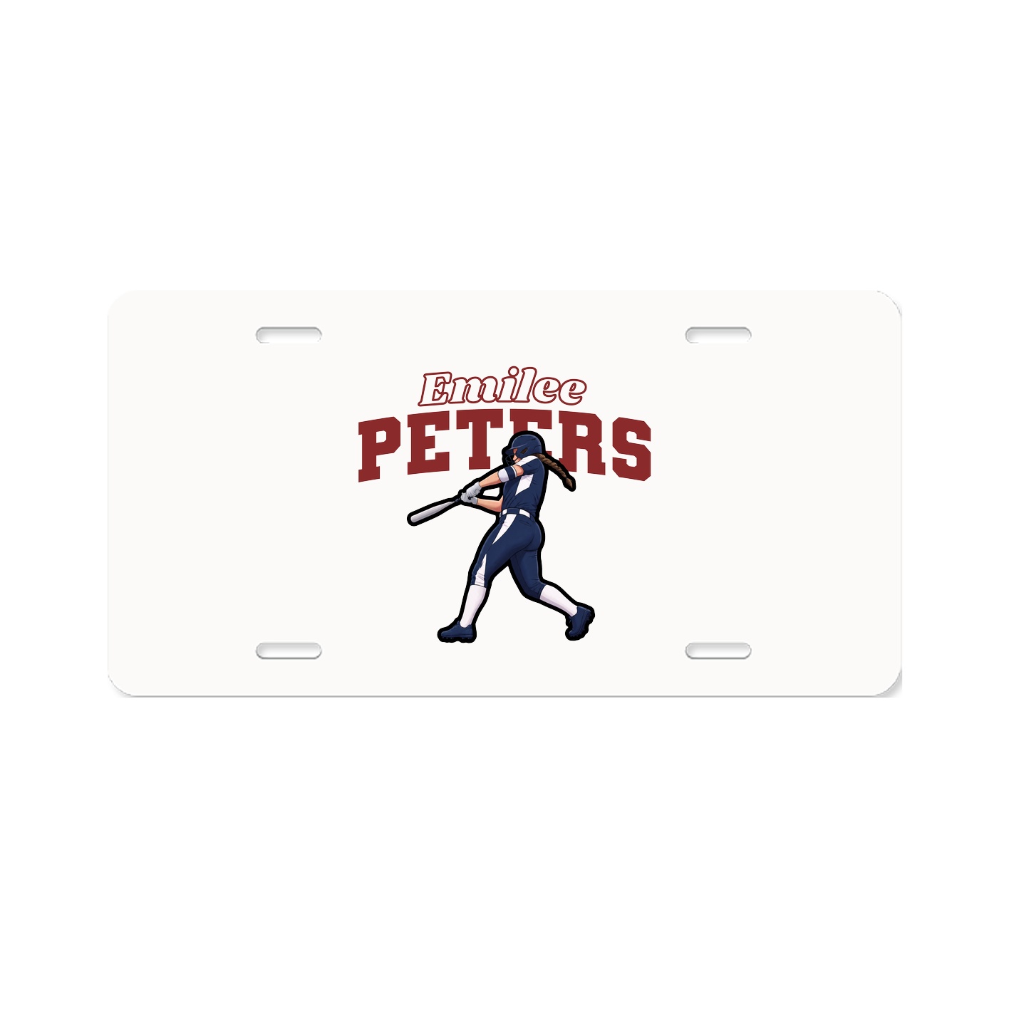 License Plate — Name Arch in Classic