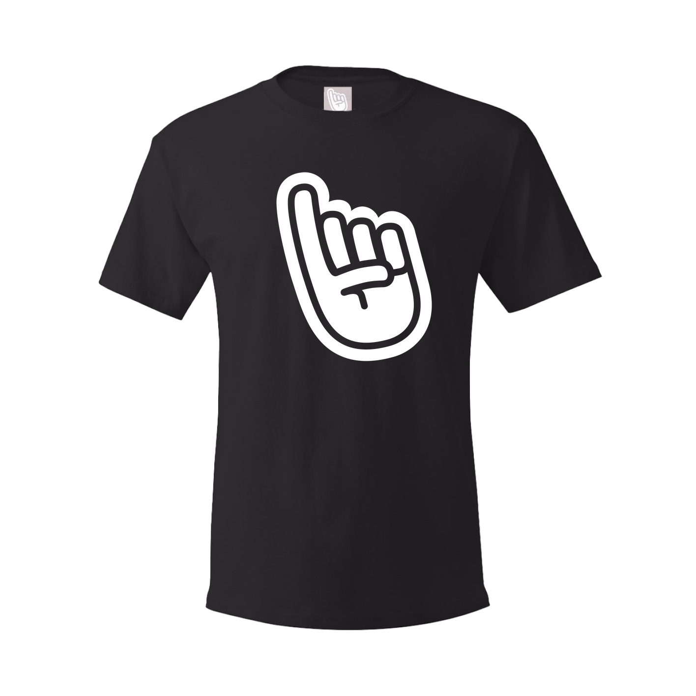 Youth Tee — Logo Text Drop in Black