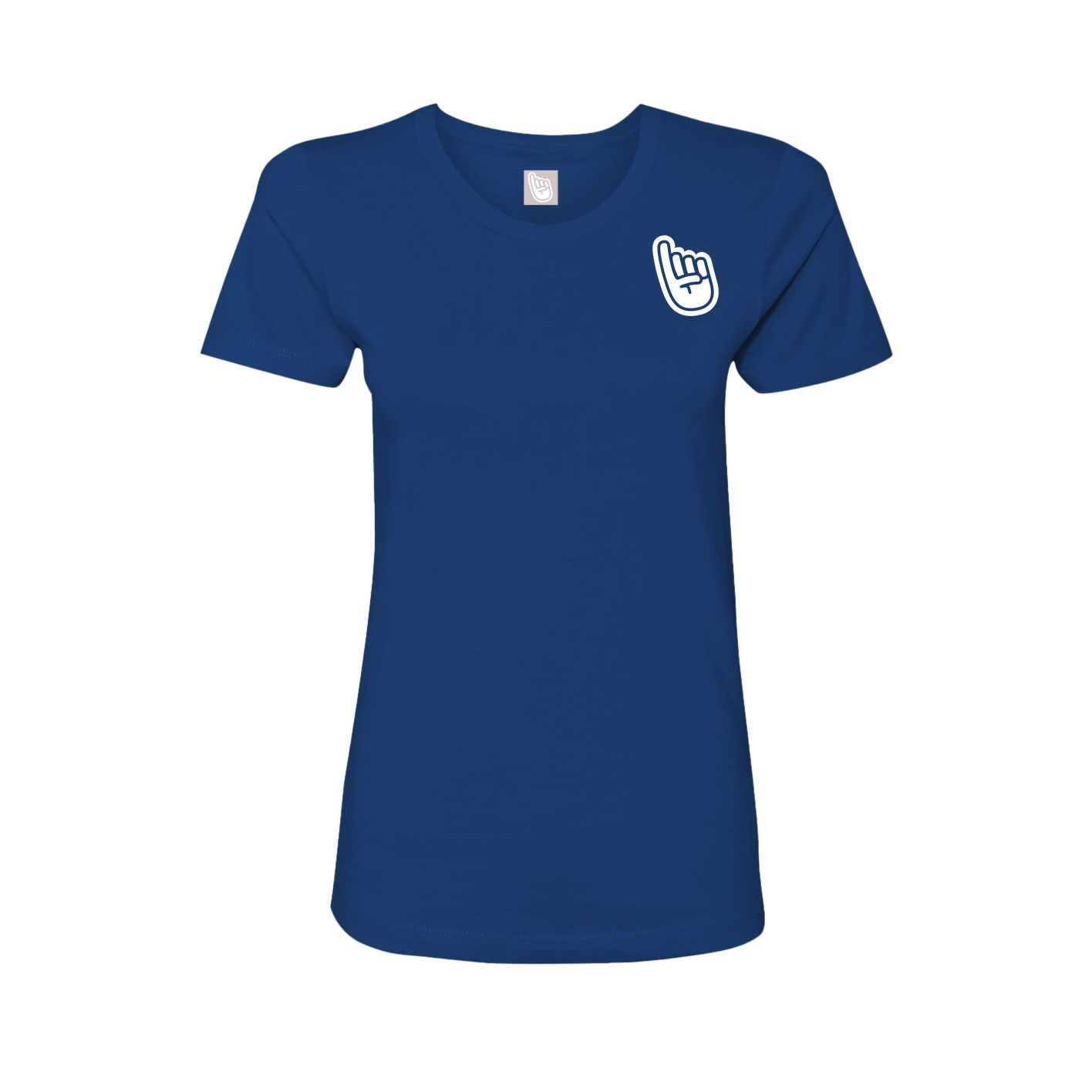 Womens Tee — Multi Location Print in Royal