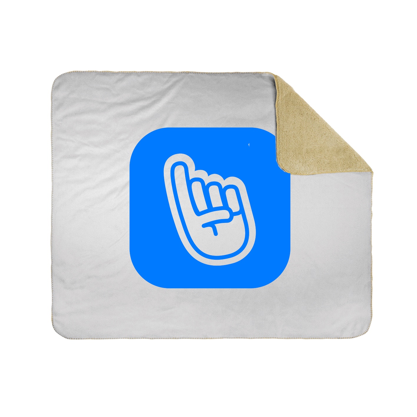Throw Blanket — App Logo in White