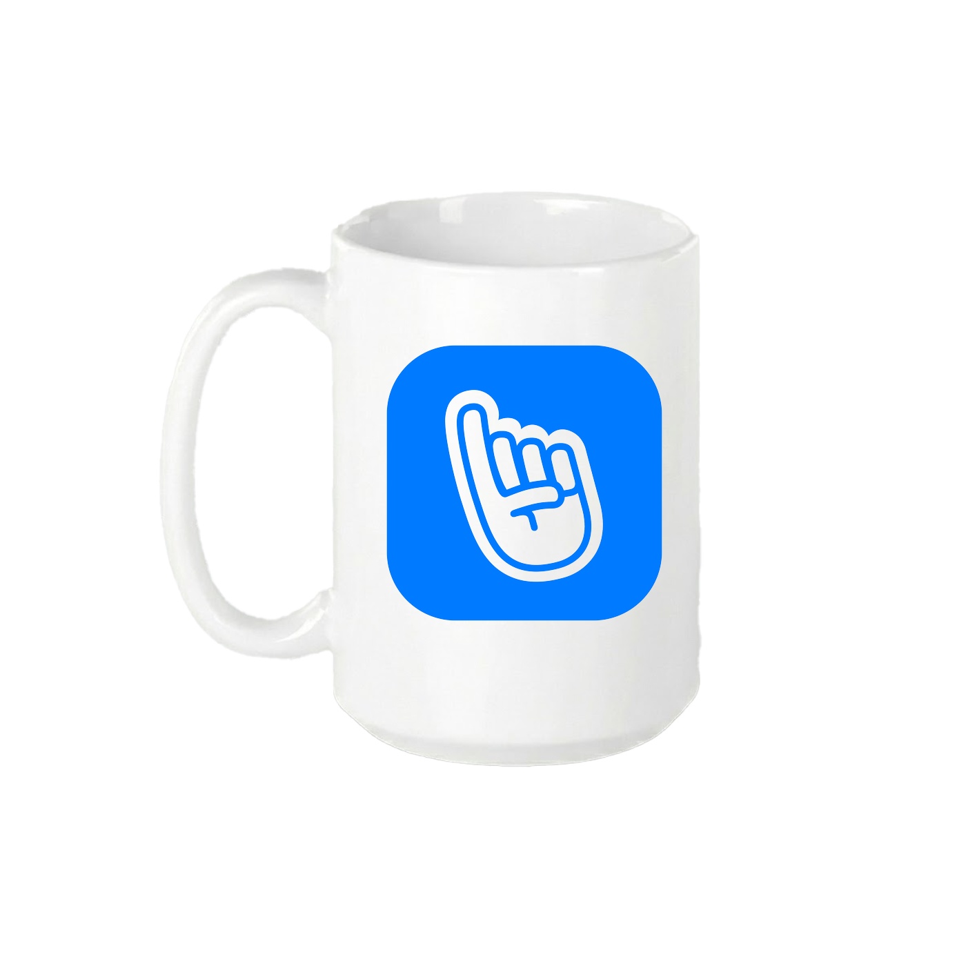 15oz Coffee Mug — App Logo in White