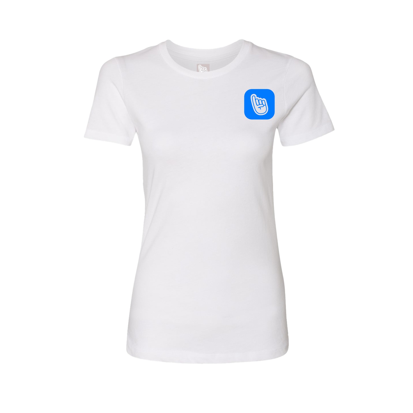 Womens Tee — App Logo in White