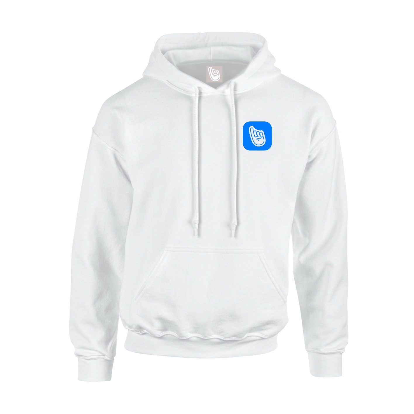 Youth Hoodie — App Logo in White