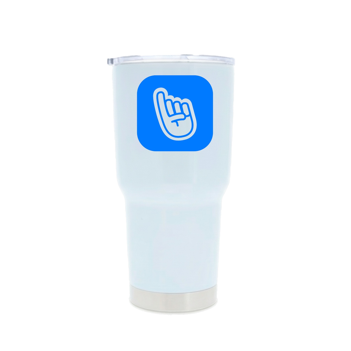 30oz Stainless Steel Tumbler — App Padded LTD in White