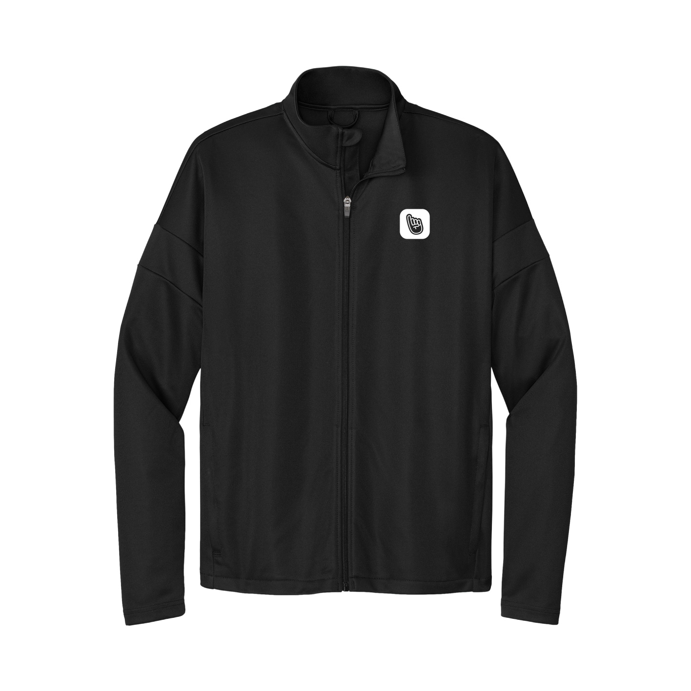 Team Travel Full-Zip Jacket — App Padded Chest in Black