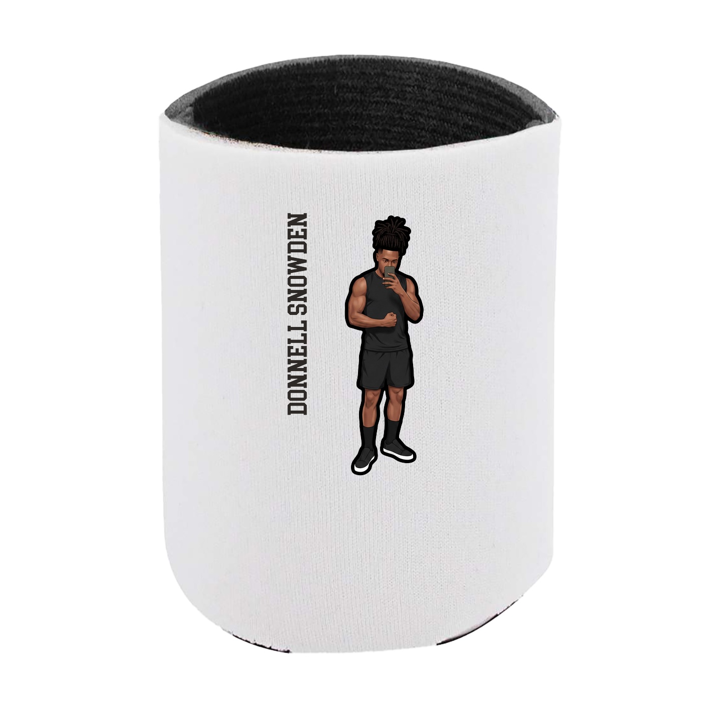 Can Holder — Name Vertical in White