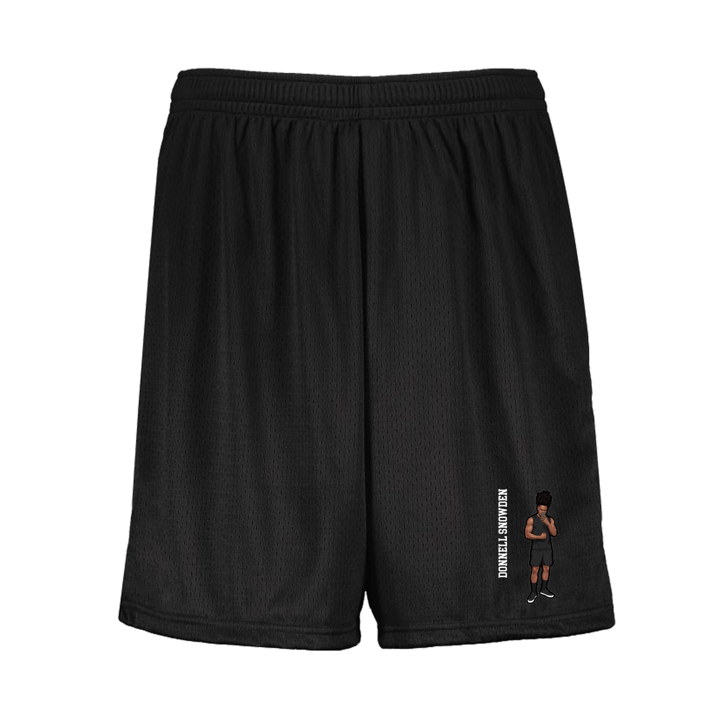 Shorts — Name Vertical in Black