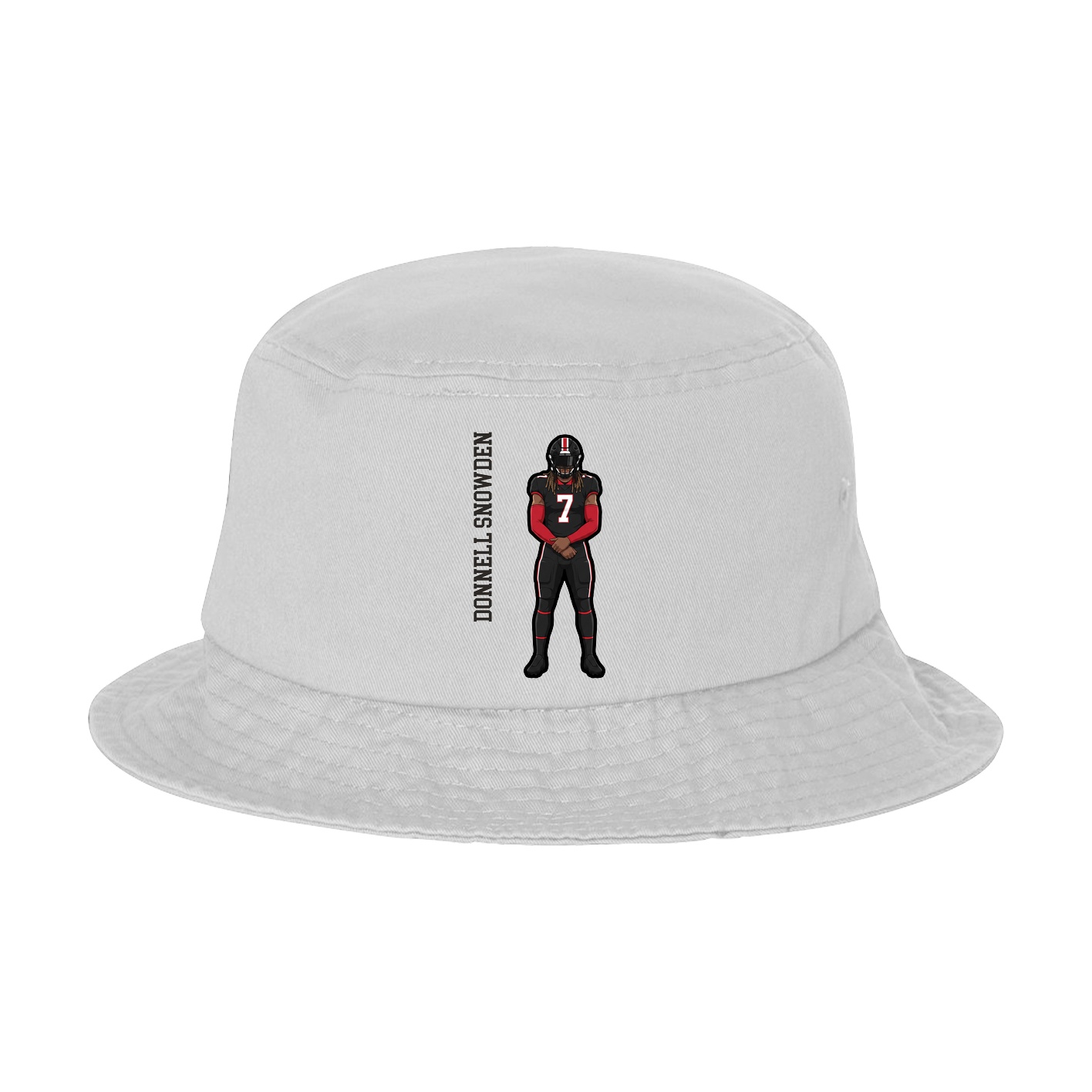 Bucket Cap — Name Vertical in White