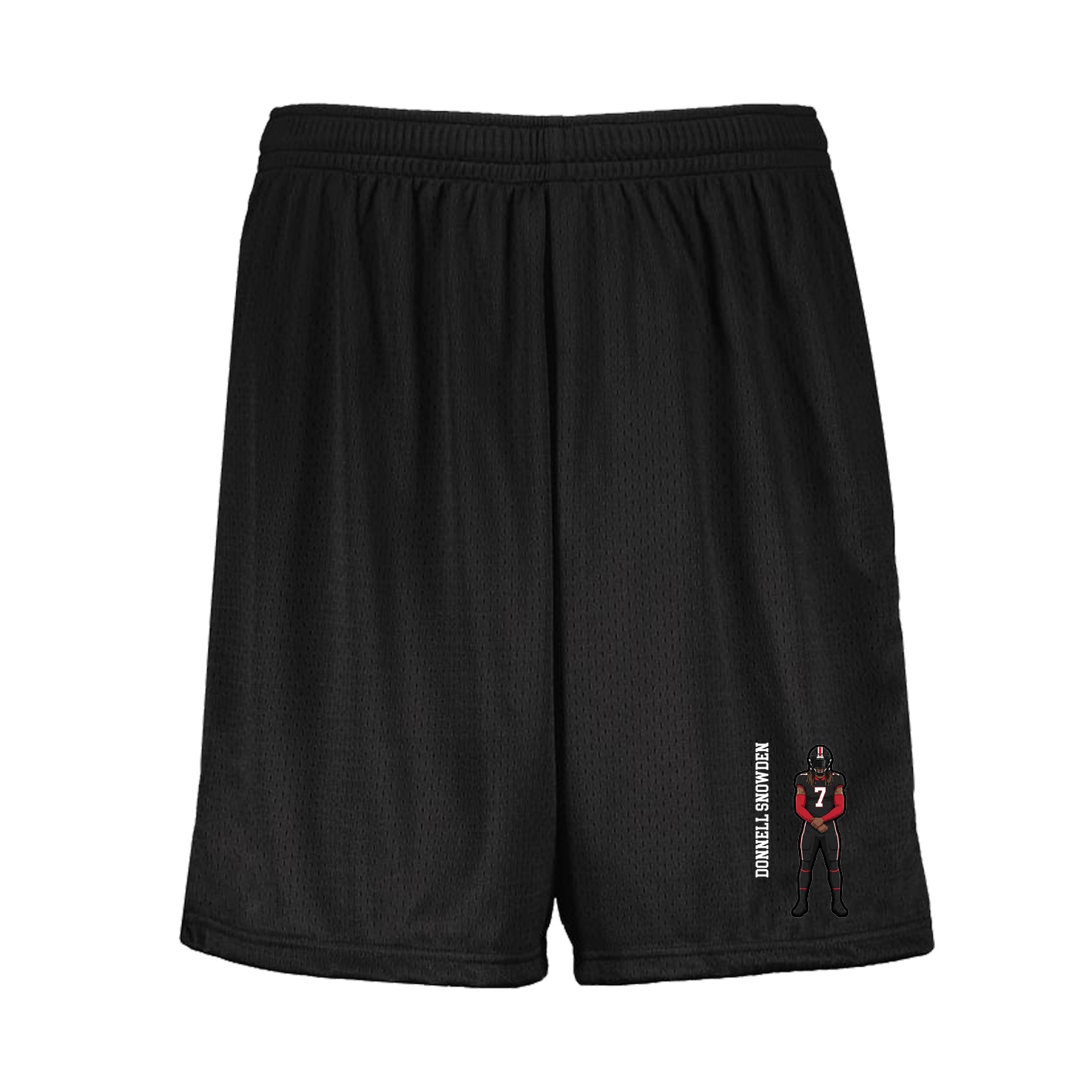 Shorts — Name Vertical in Black