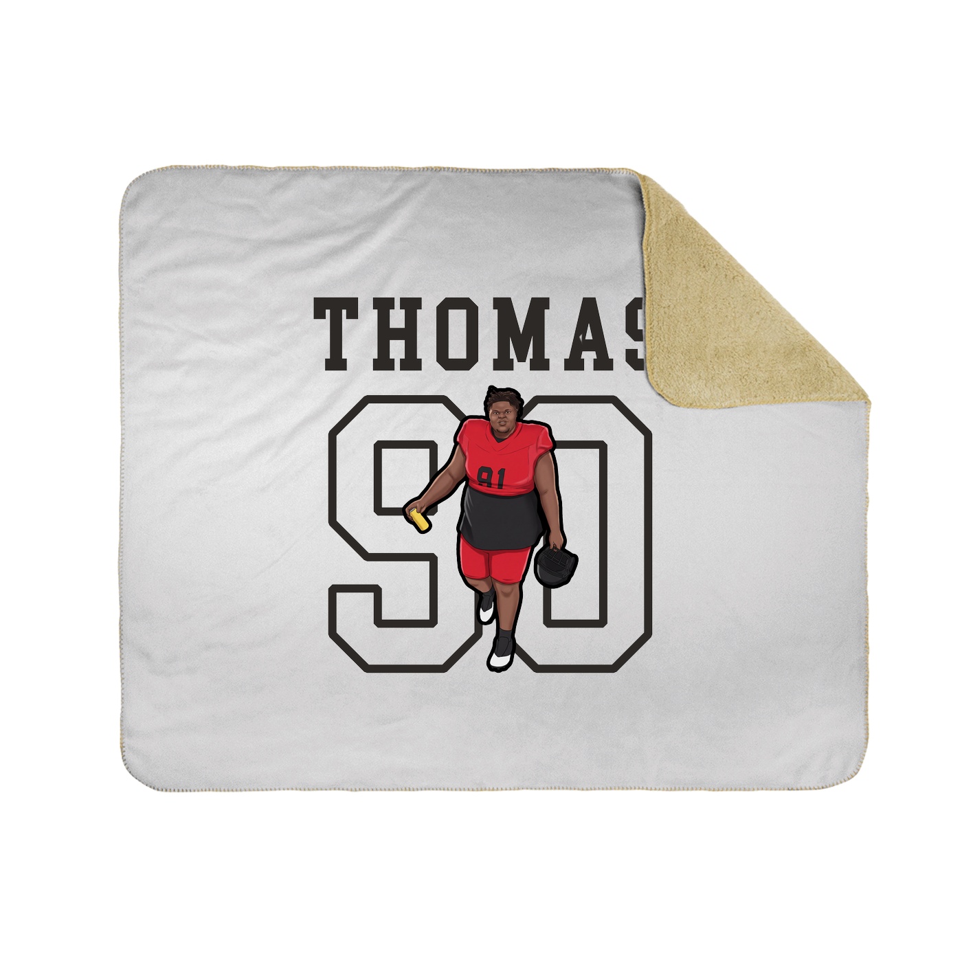 Throw Blanket — Shirsey in White