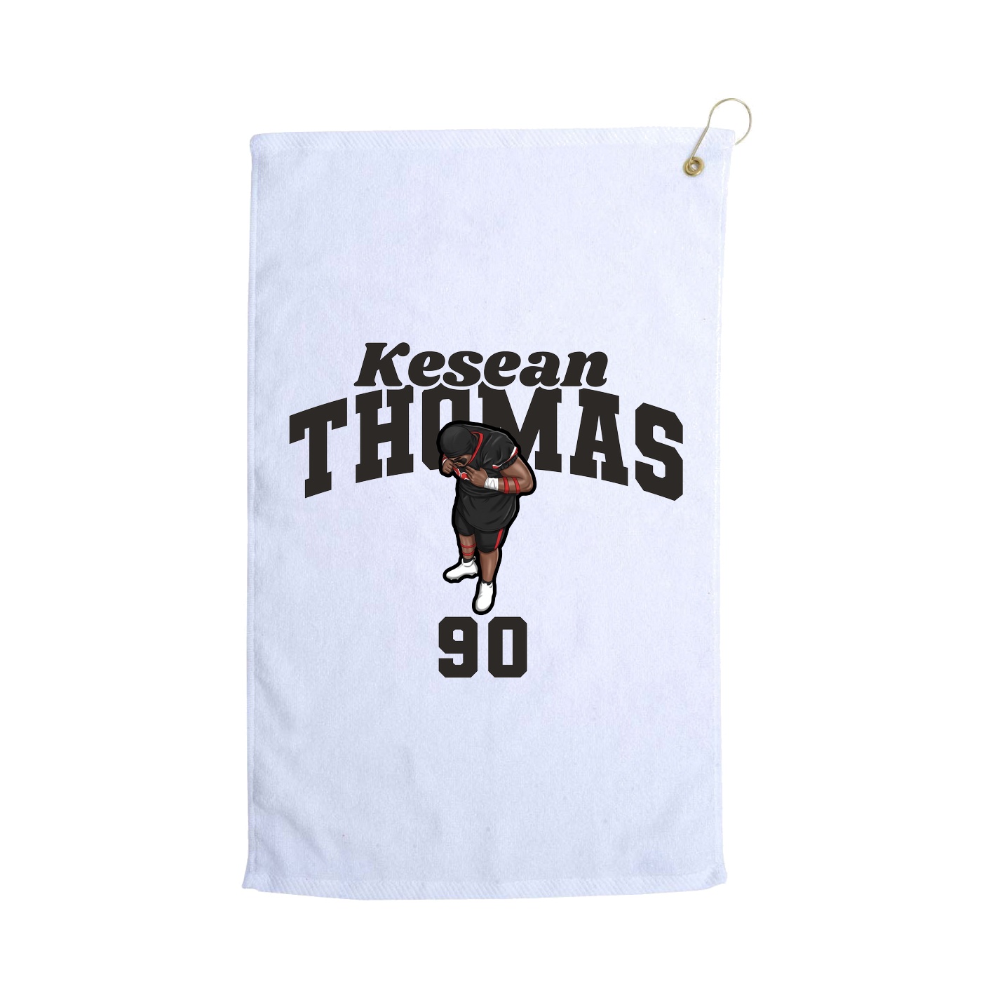 Golf Towel — Signature Arch in White