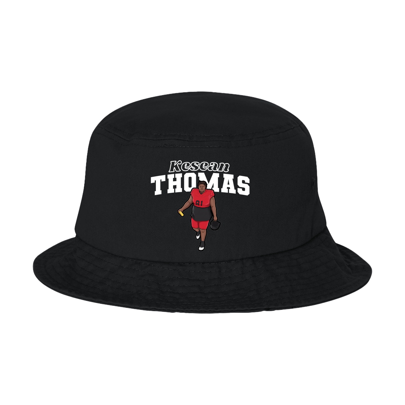 Bucket Cap — Name Arch in Black