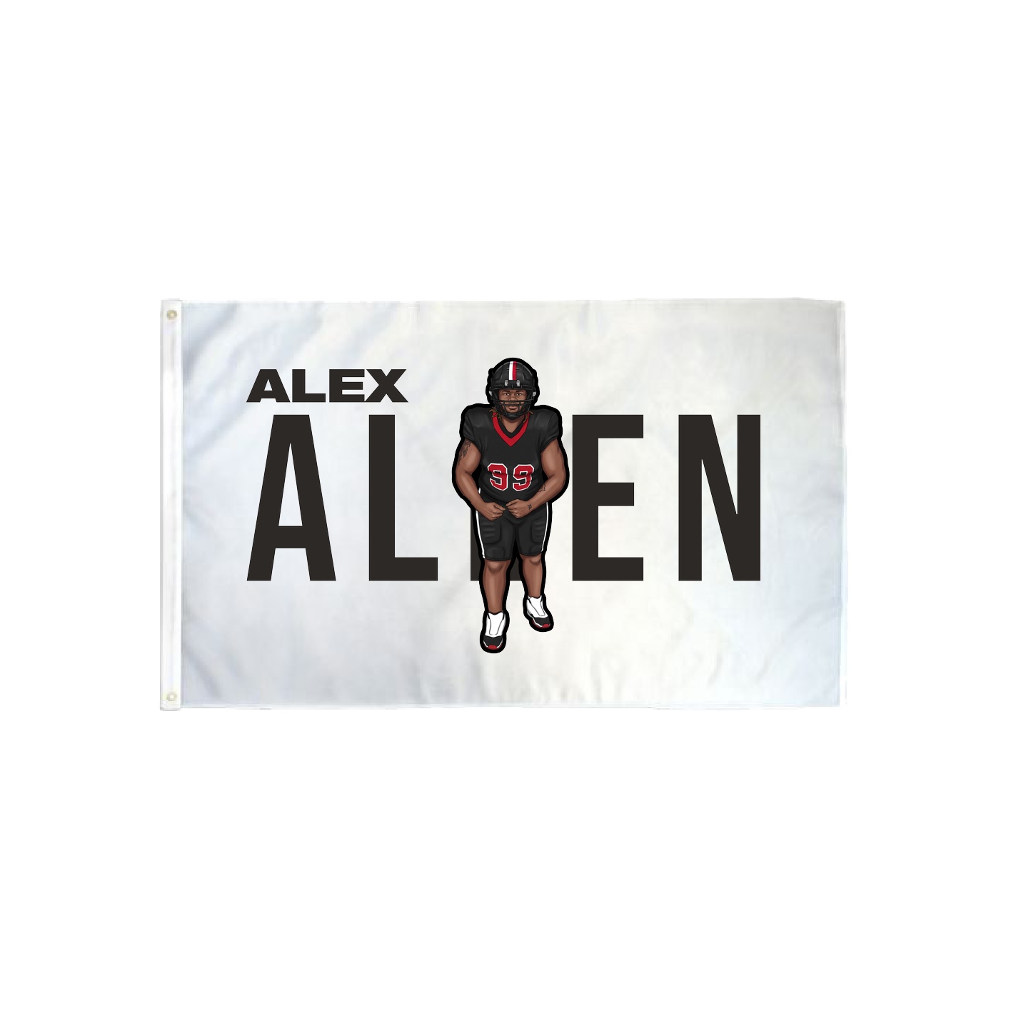 3x5 Flag — Player Name in Classic
