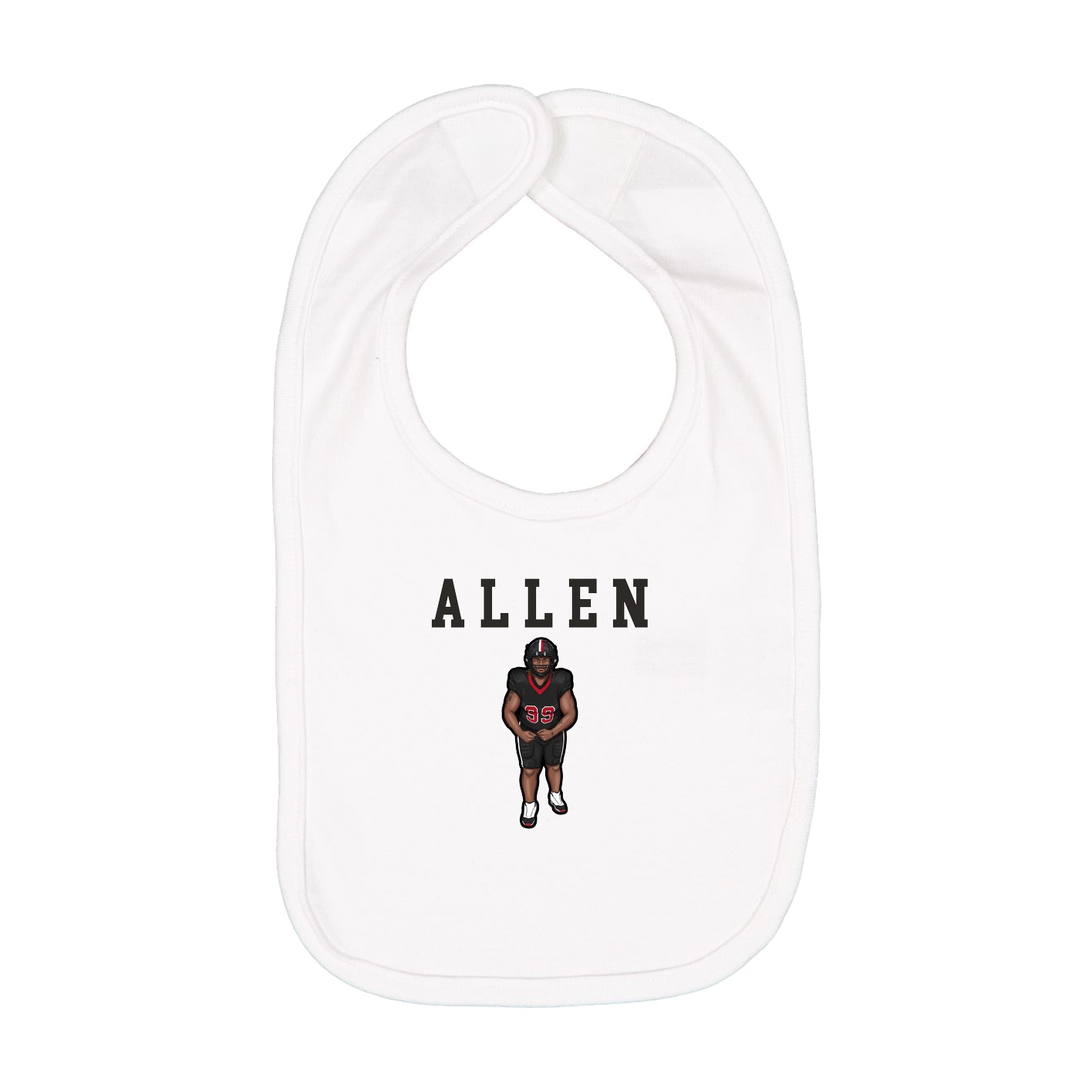 Infant Bib — Shirsey in White