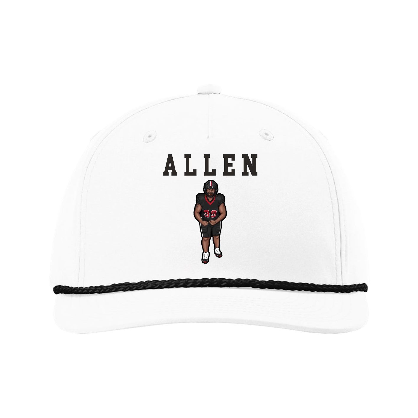 Five-Panel Classic Rope Cap — Shirsey in White