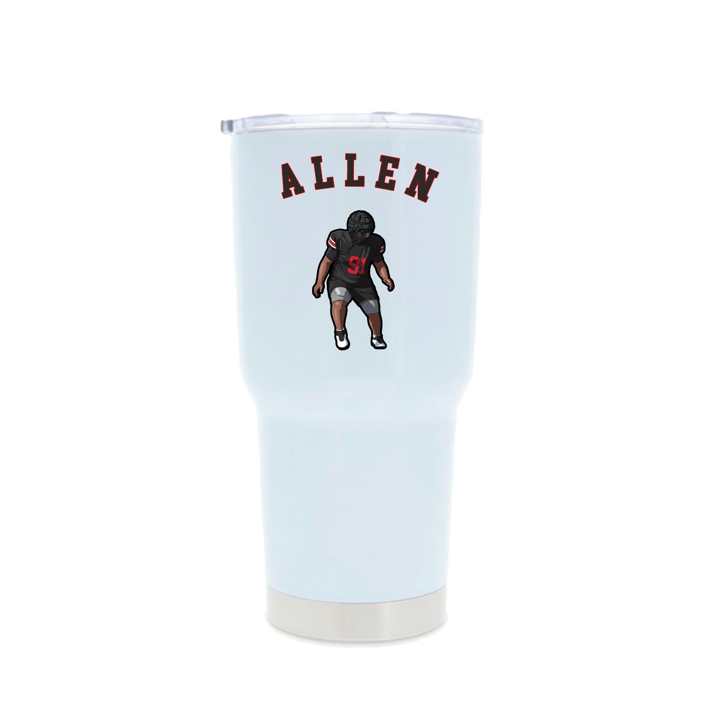 30oz Stainless Steel Tumbler — Shirsey Arch in White