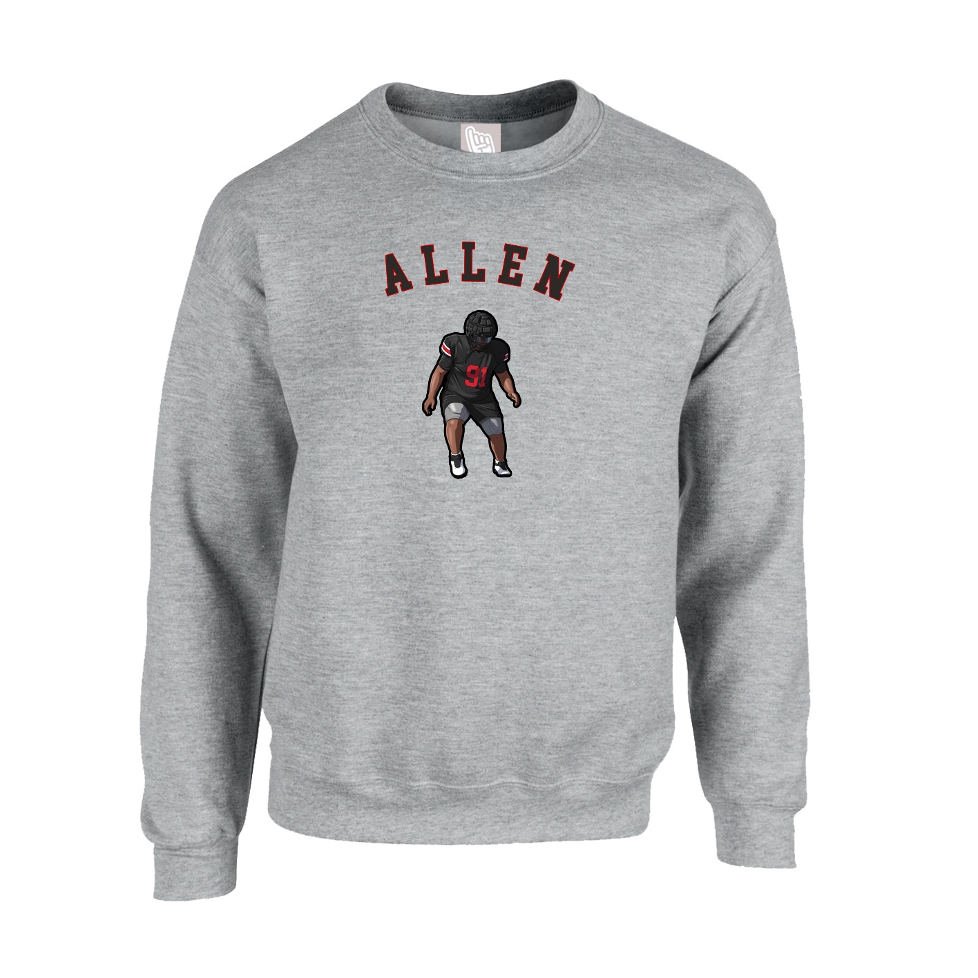 Fleece Crew — Shirsey Arch in Grey