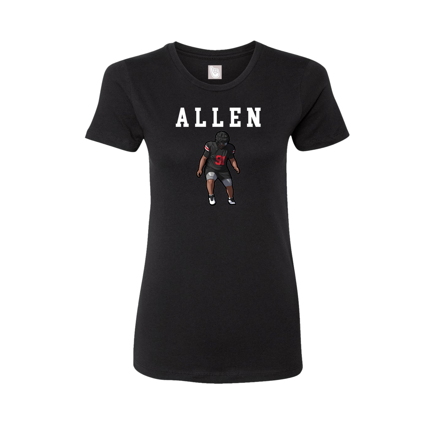 Fitted Women's Tee — Shirsey in Black