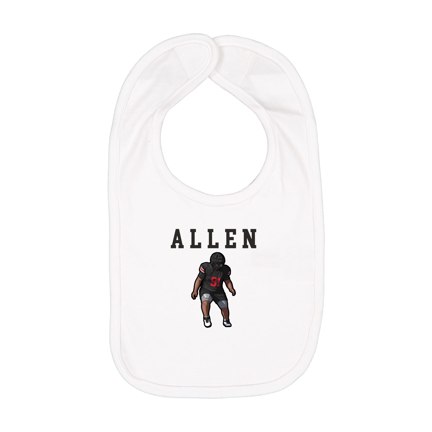 Infant Bib — Shirsey in White