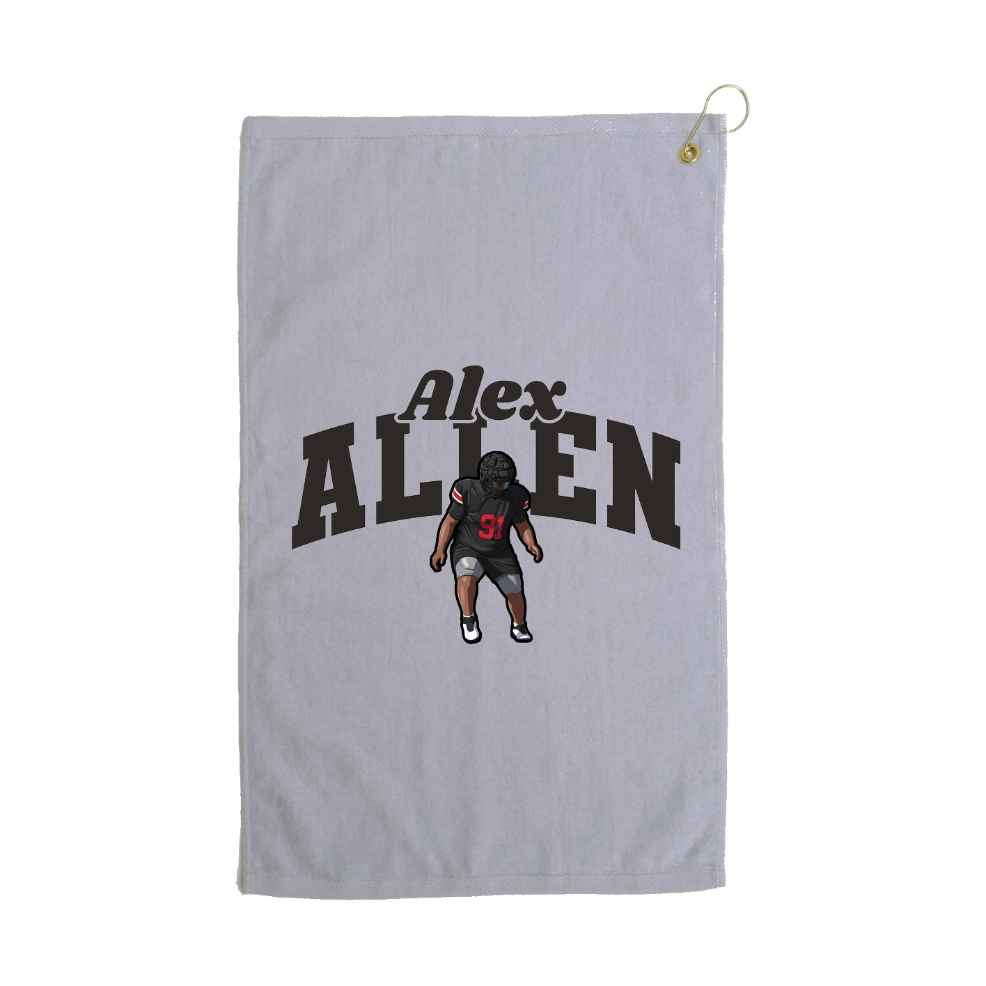 Golf Towel — Signature Arch in Grey