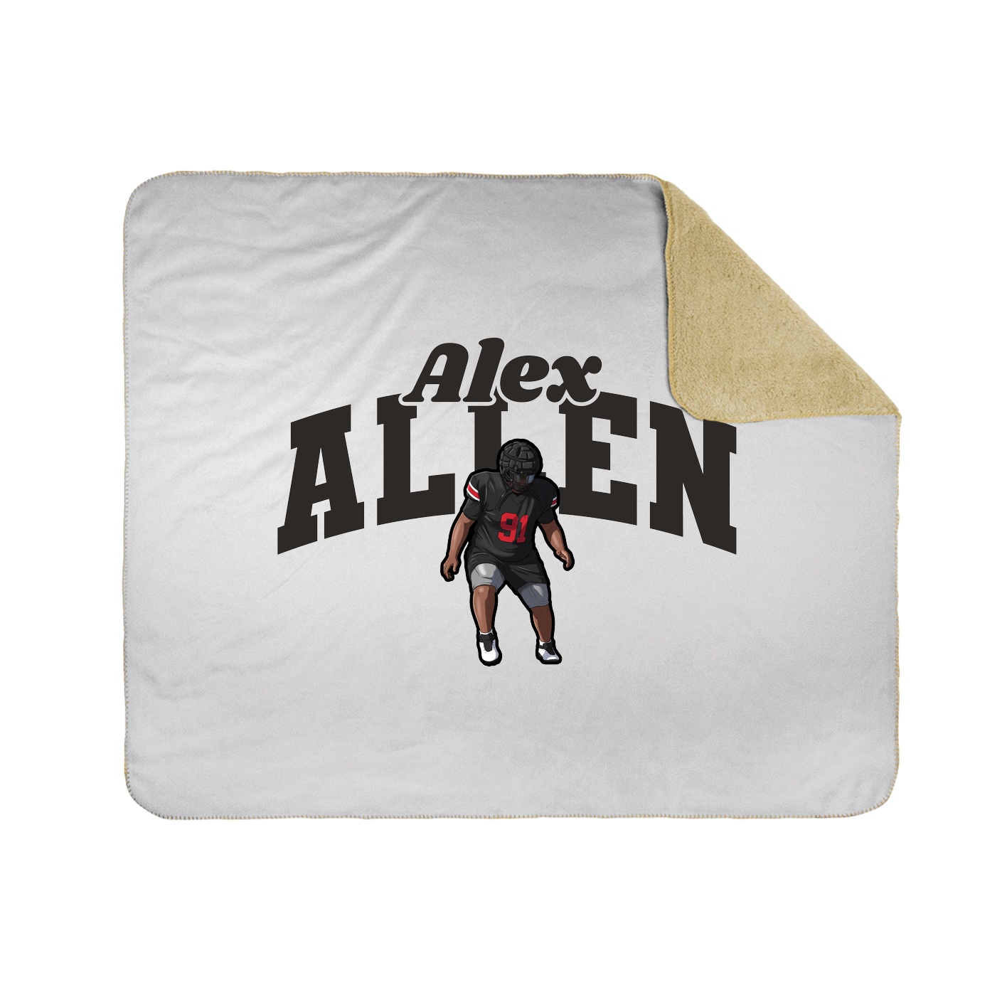 Throw Blanket — Signature Arch in White