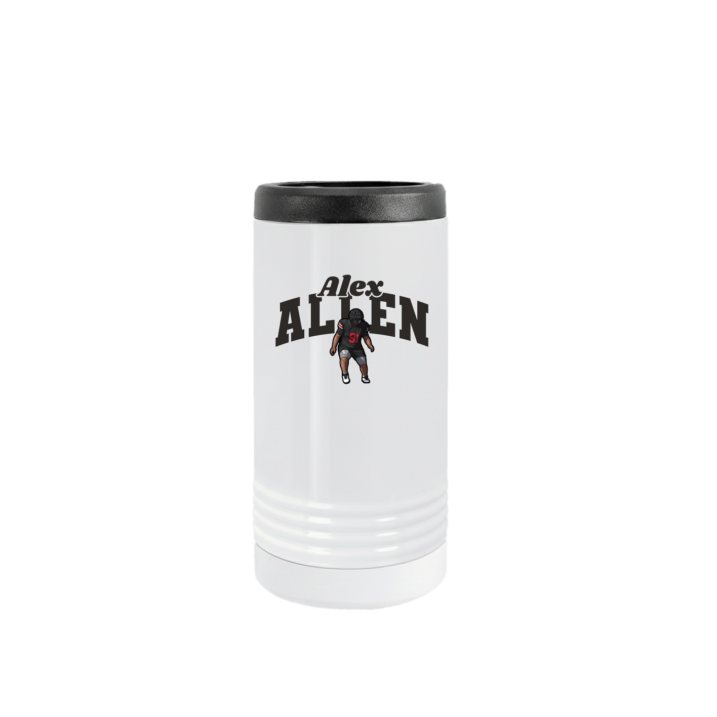 Slim Beverage Holder — Signature Arch in White