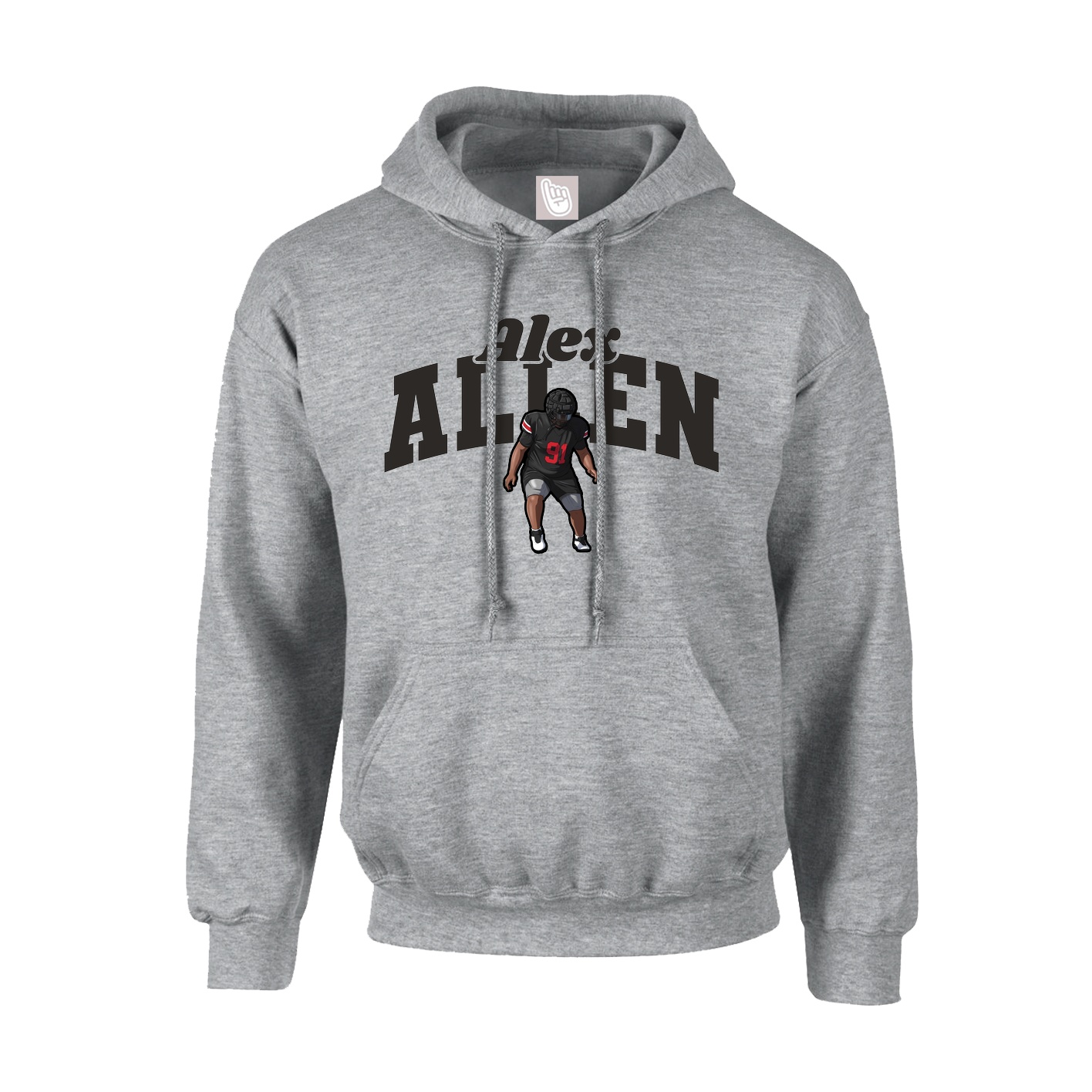 Hoodie — Signature Arch in Grey