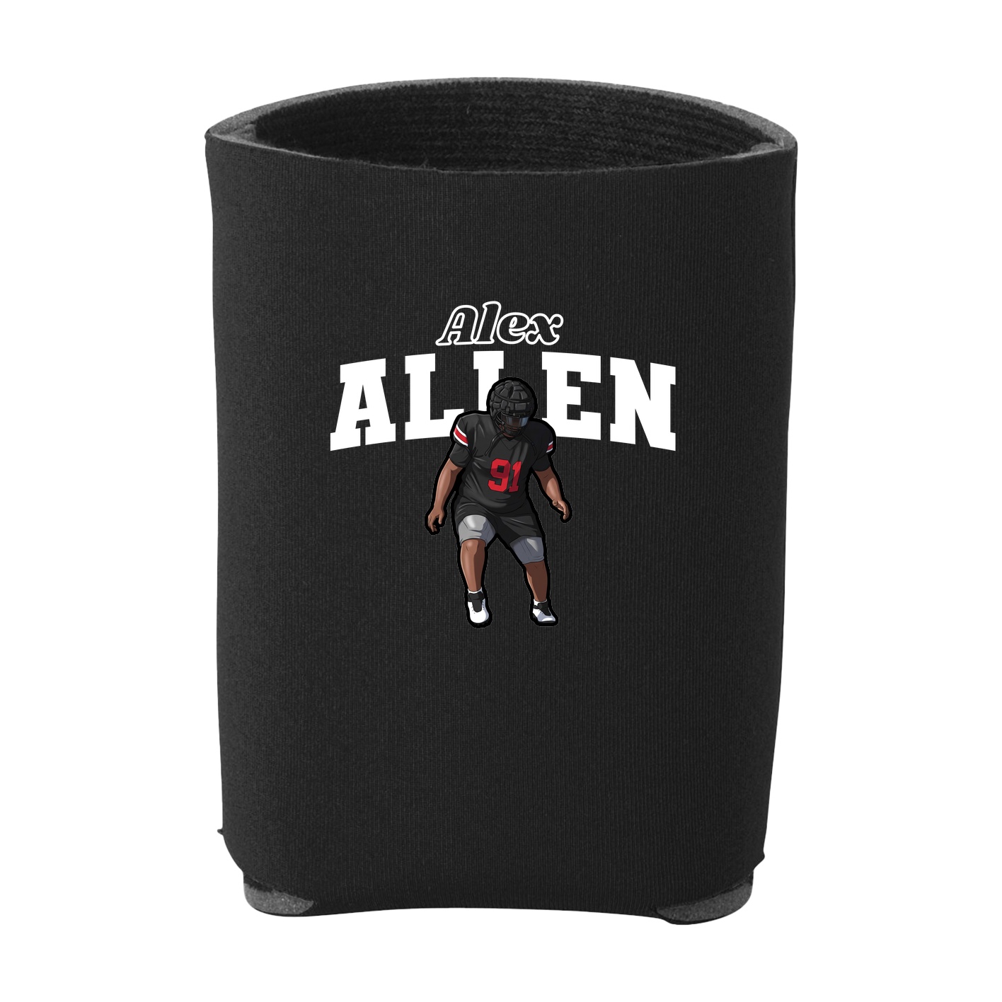 Can Holder — Name Arch in Black