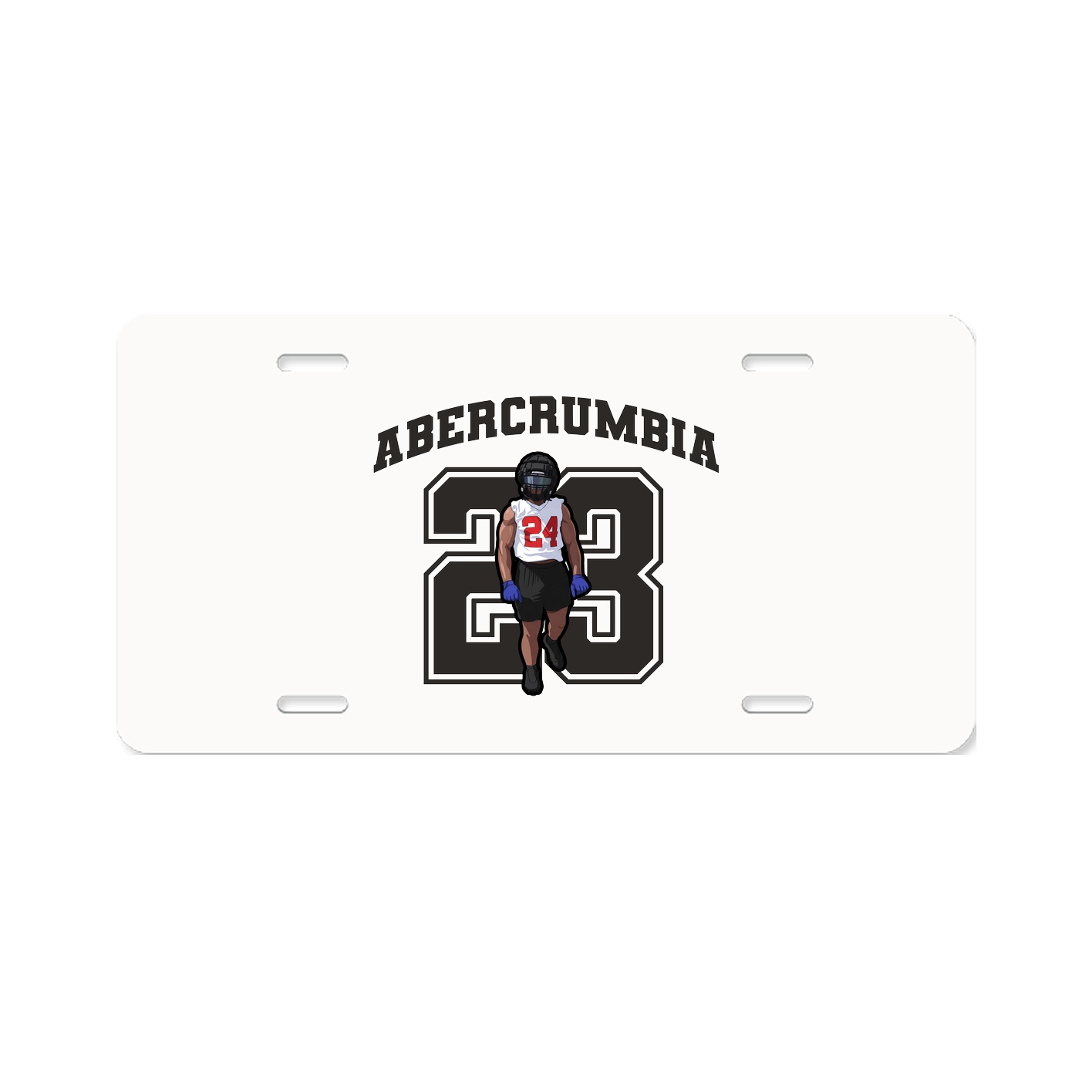 License Plate — Number in Classic