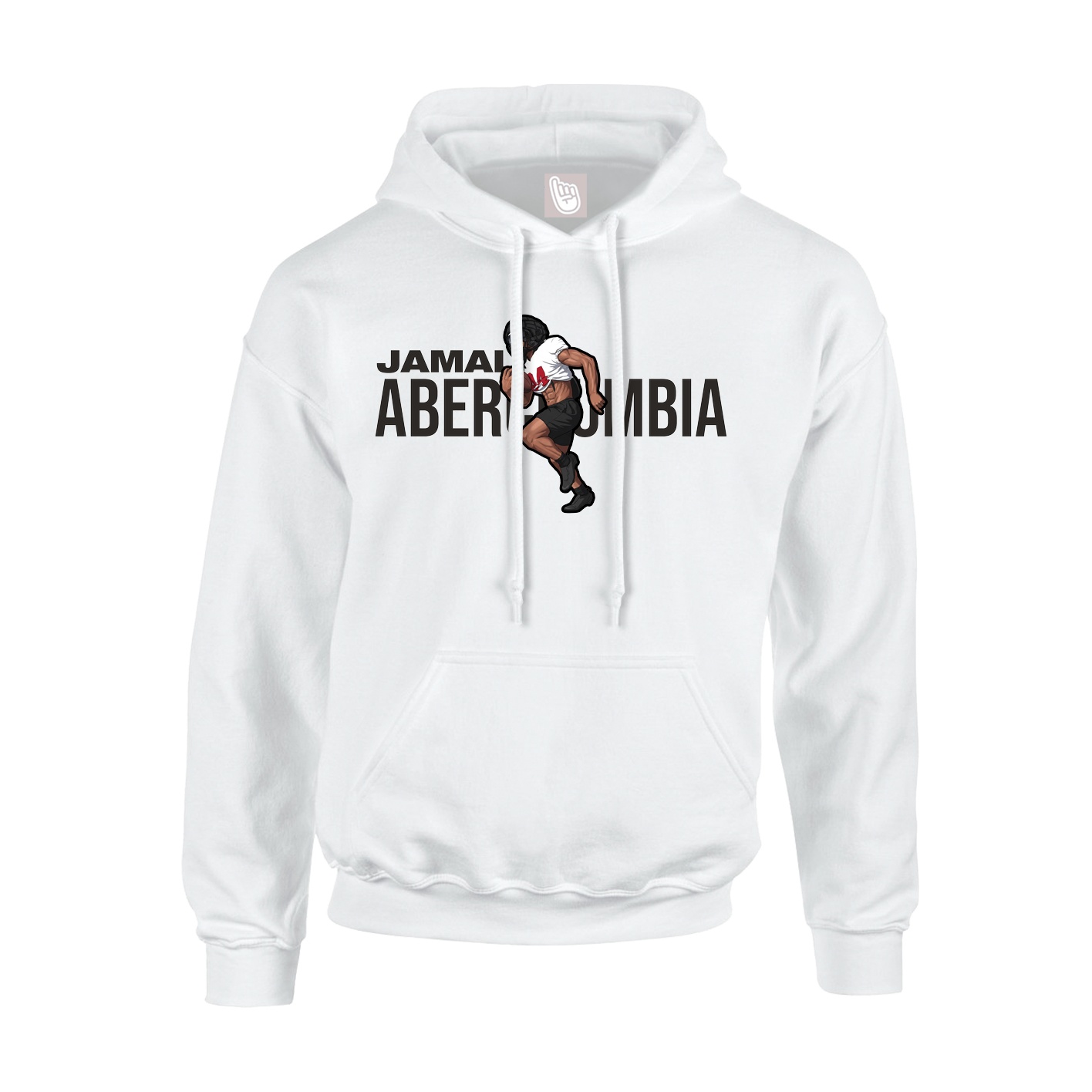 Youth Hoodie — Player Name in White