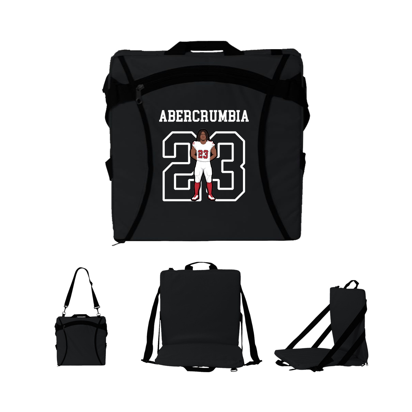 Folding Stadium Seat — Shirsey in Black