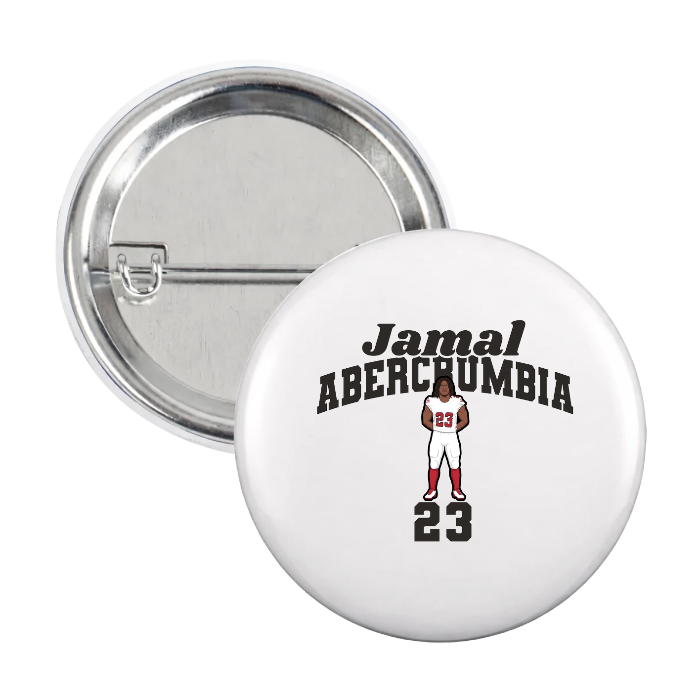 Game Day Button — Signature Arch in White