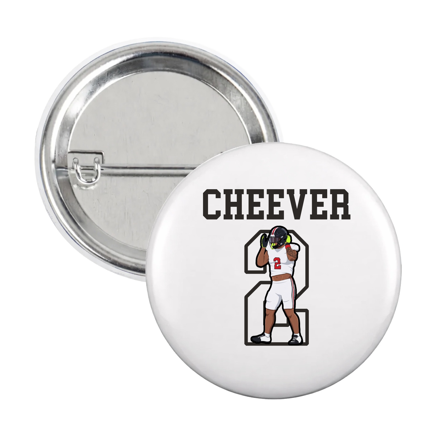 Game Day Button — Shirsey in White