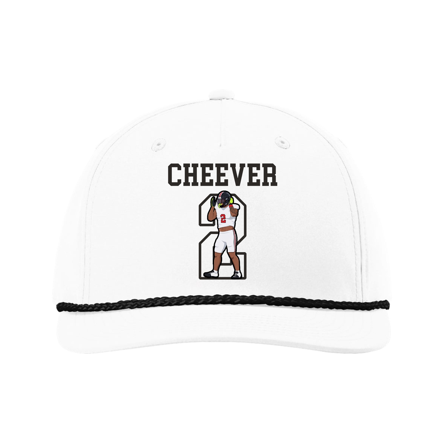 Five-Panel Classic Rope Cap — Shirsey in White