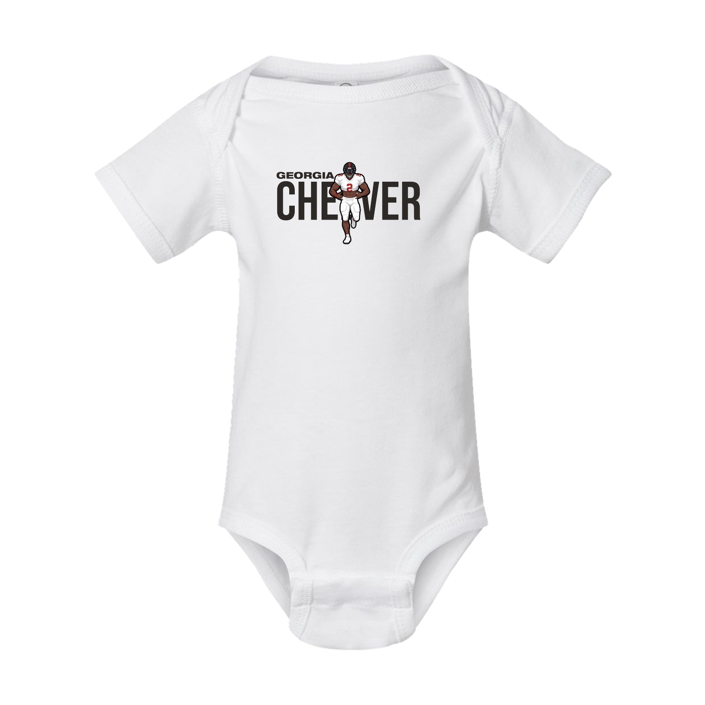 Baby Onesie — Player Name in White